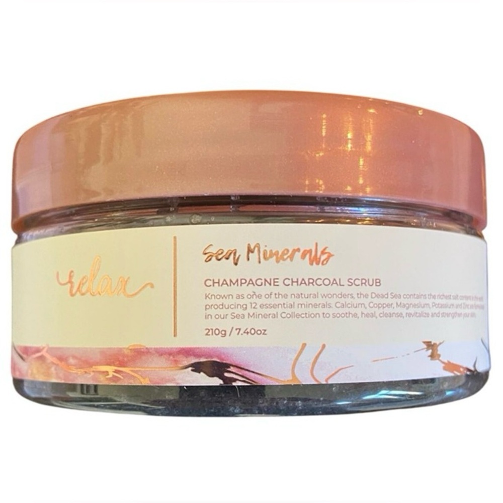 Manna Kadar Relax Charcoal Champagne Body Scrub